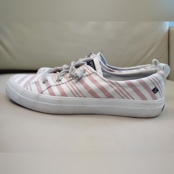 Sperry Women's Seacycle Crest Vibe Striped Rose Sneaker Size 9.5 - Picture 2 of 9